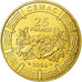 Coin, Central African States, 25 Francs, 2006, Paris, MS(63), Brass, KM:20