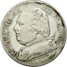 Coin, France, Louis XVIII, Louis XVIII, 5 Francs, 1815, Limoges, VF(30-35)