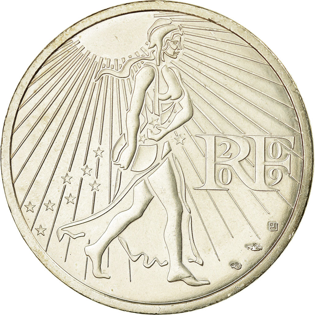 France, 25 Euro, 2009, MS(63), Silver, Gadoury:EU338, KM:1581