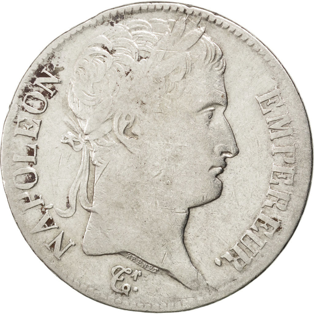 FRANCE, Napoléon I, 5 Francs, 1811, Toulouse, KM #694.10, VF(20-25), Silver, G..