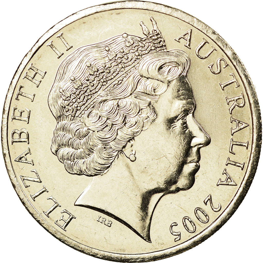 Moneta, Australia, Elizabeth II, 20 Cents, 2005, Royal Australian Mint, MS(63)