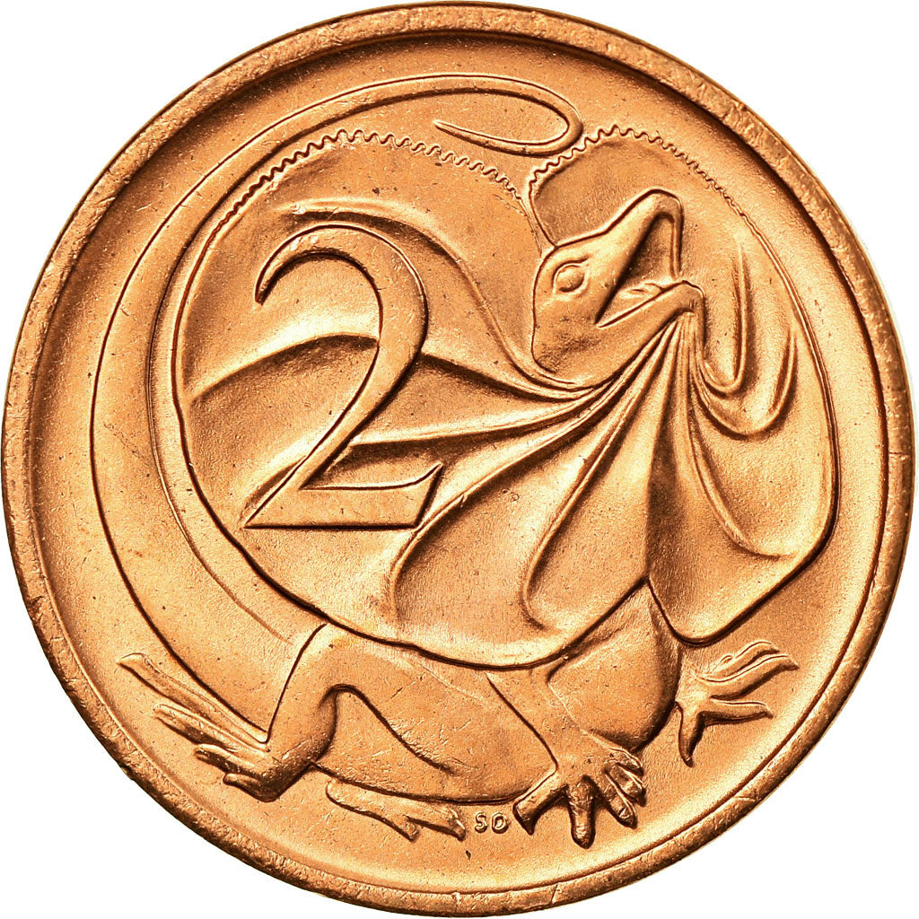 Coin, Australia, Elizabeth II, 2 Cents, 1980, MS(63), Bronze, KM:63