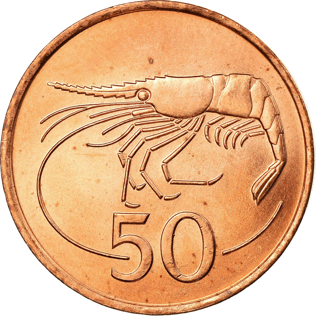 Coin, Iceland, 50 Aurar, 1986, MS(63), Bronze Coated Steel, KM:26a