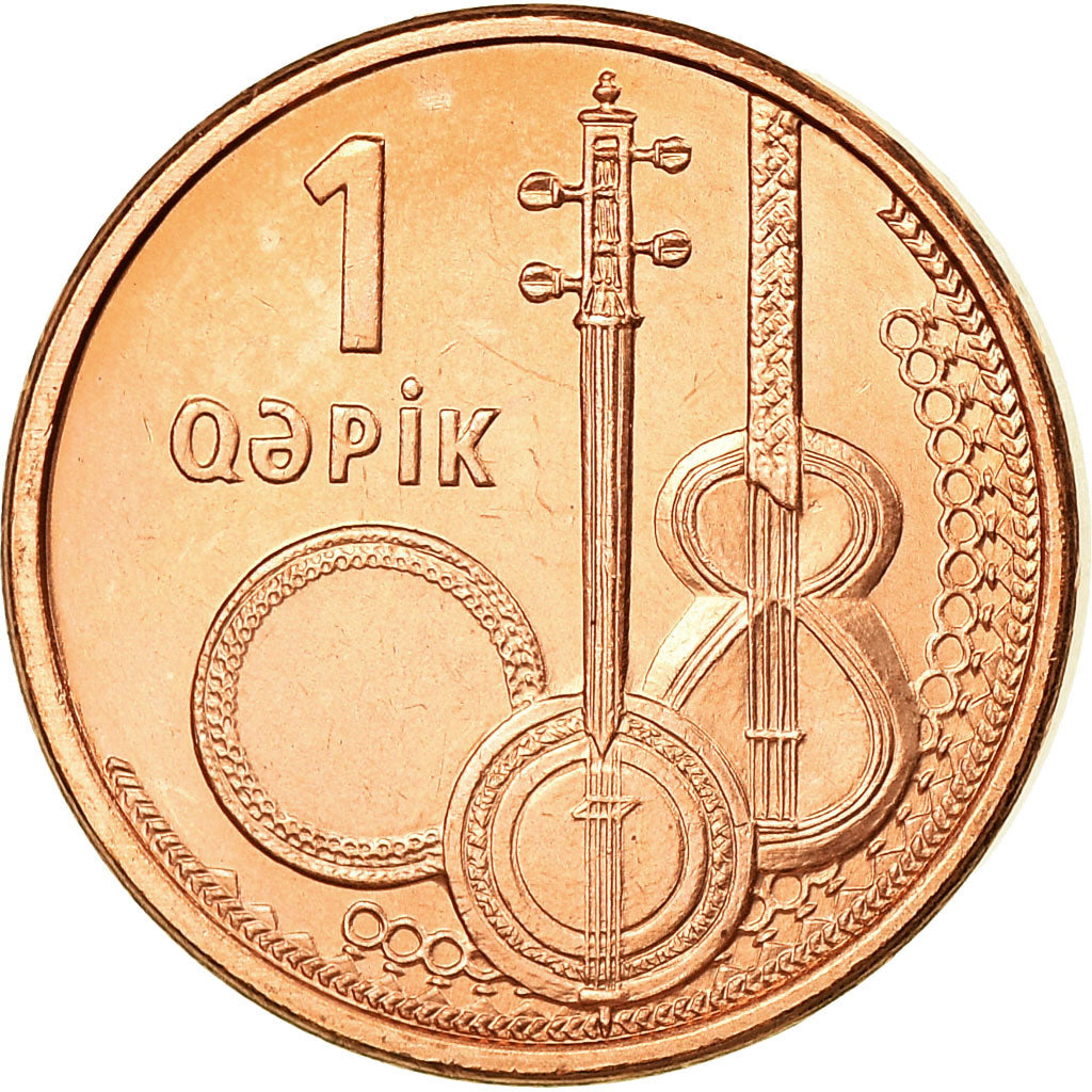 Coin, Azerbaijan, Qapik, Undated (2006), MS(63), Copper Plated Steel, KM:39