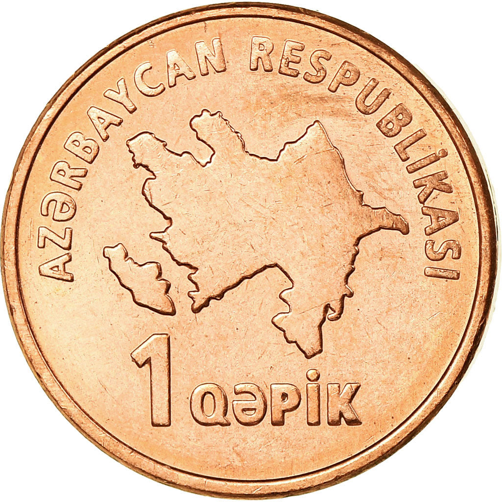 Coin, Azerbaijan, Qapik, Undated (2006), MS(63), Copper Plated Steel, KM:39