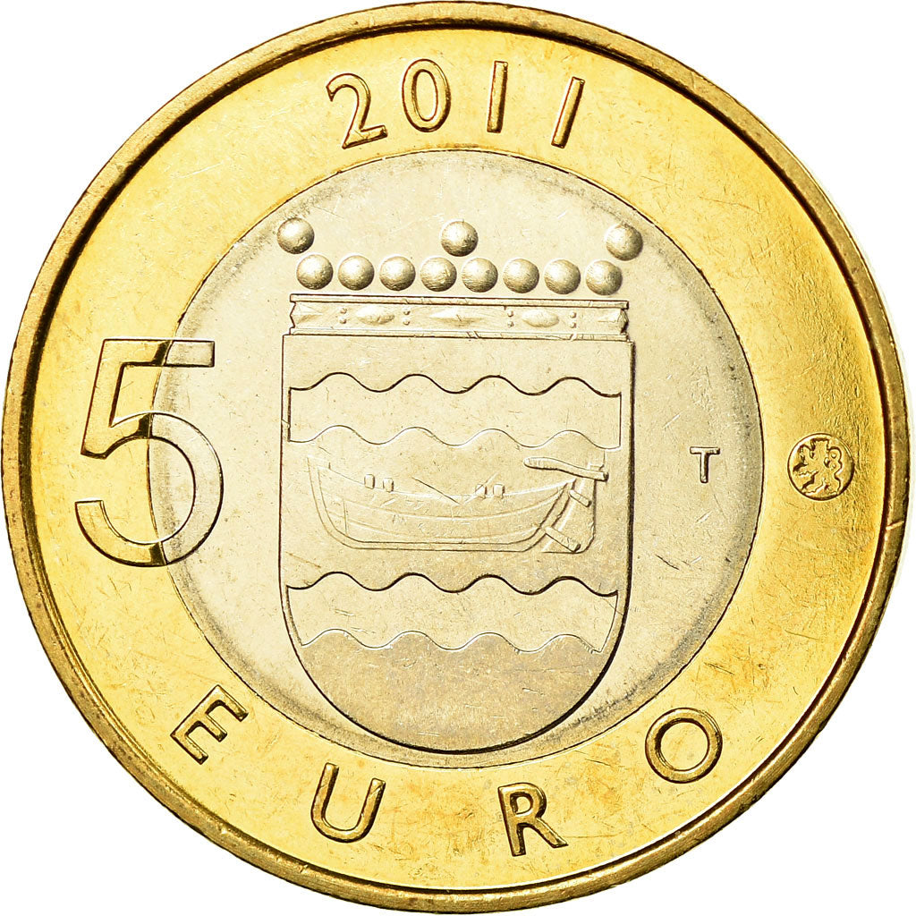 Finnland, 5 Euro, Provinces - Uusimaa, 2011, VZ, Bi-Metallic, KM:160
