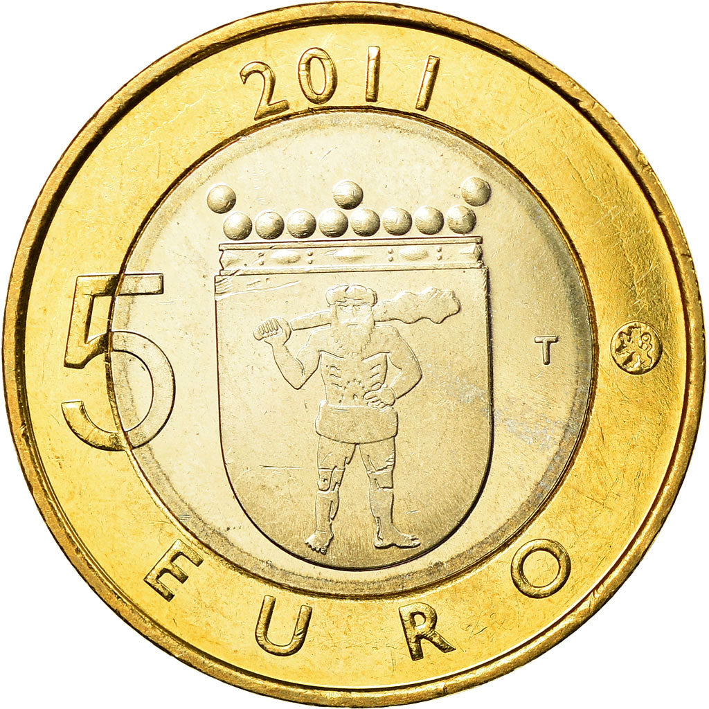 Finlande, 5 Euro, Provinces - Lapland, 2011, SUP, Bi-Metallic, KM:170