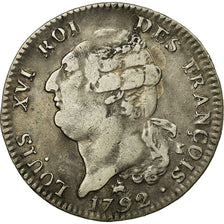Coin, France, Écu de 6 livres françois, ECU, 6 Livres, 1792, Rouen, VF(30-35)