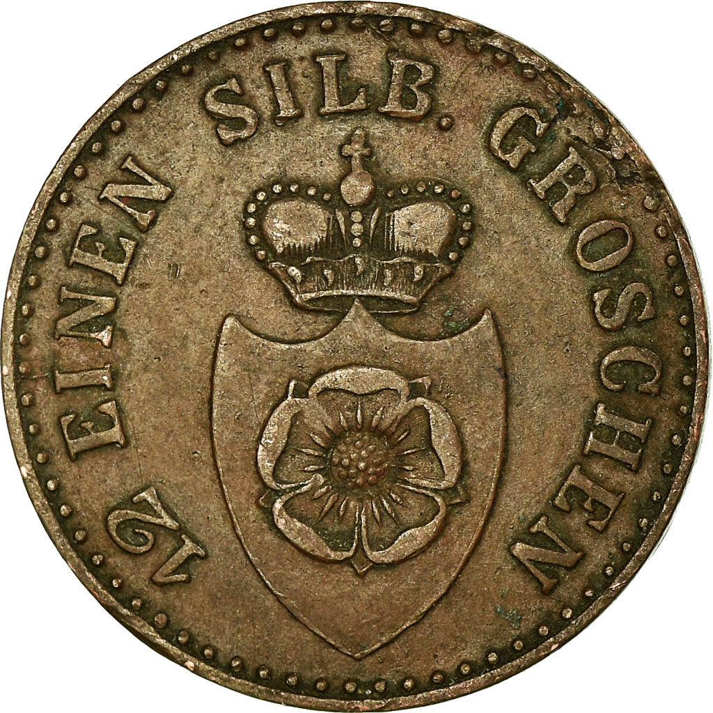 Coin, German States, LIPPE-DETMOLD, Paul Alexander Leopold II, Pfennig, 1847