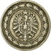 Coin, GERMANY - EMPIRE, Wilhelm I, 20 Pfennig, 1888, Munich, EF(40-45)