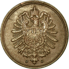 Coin, GERMANY - EMPIRE, Wilhelm I, Pfennig, 1889, Hamburg, EF(40-45), Copper