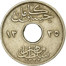 Munten, Egypte, Hussein Kamil, 2 Milliemes, 1916/AH1335, ZF, Copper-nickel