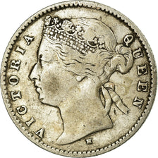 Monnaie, Mauritius, 20 Cents, 1877, TB+, Argent, KM:11.1