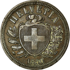 Moneta, Svizzera, 2 Rappen, 1850, Bern, BB, Bronzo, KM:4.1