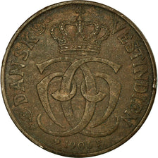 Coin, Danish West Indies, Christian IX, 1/2 Cent, 2-1/2 Bit, 1905, Copenhagen