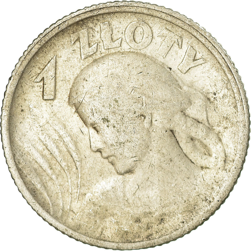 Moneda, Polonia, Zloty, 1924, MBC, Plata, KM:15