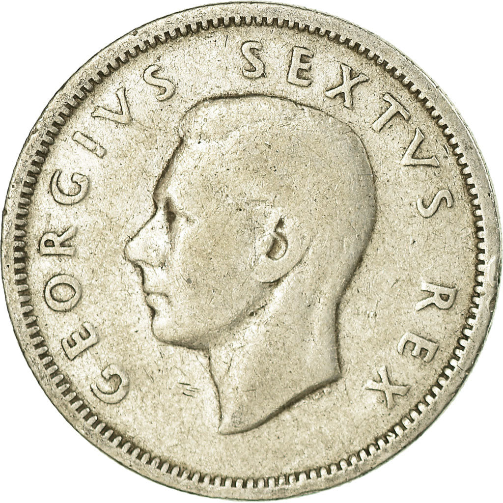 Coin, South Africa, George VI, Shilling, 1950, VF(30-35), Silver, KM:37.1