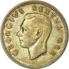 Coin, South Africa, George VI, 2 Shillings, 1952, VF(30-35), Silver, KM:38.2