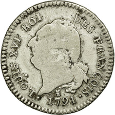 Monnaie, France, 30 sols françois, 30 Sols, 1791, Limoges, TB, Argent