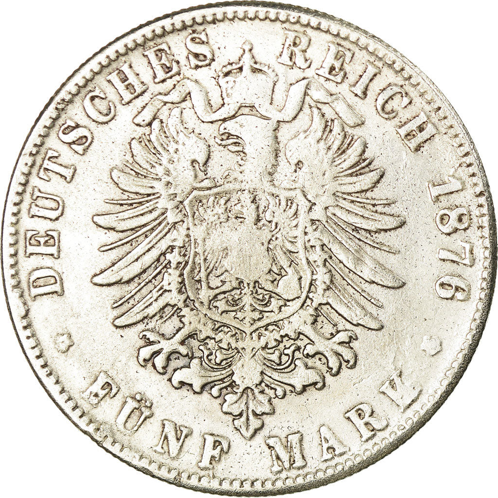 Coin, German States, PRUSSIA, Wilhelm I, 5 Mark, 1876, Vienne, Contemporary