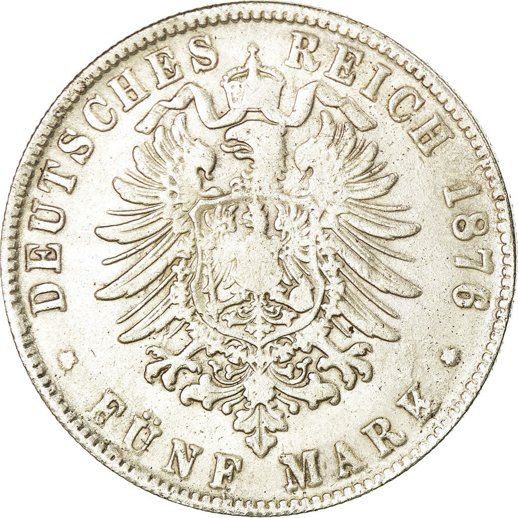 Coin, German States, PRUSSIA, Wilhelm I, 5 Mark, 1876, Vienne, Contemporary