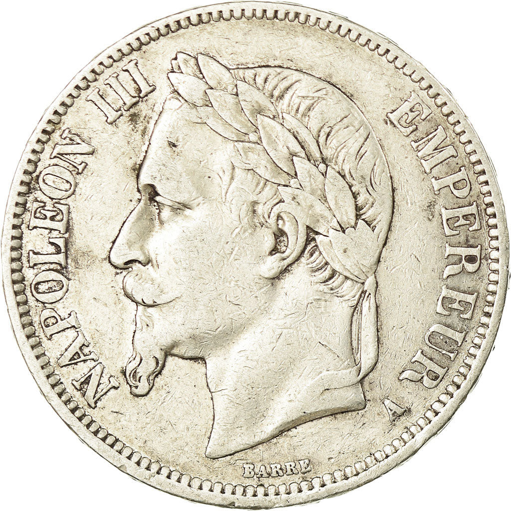 Monnaie, France, Napoleon III, Napoléon III, 5 Francs, 1867, Paris, TB+