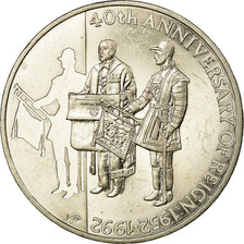 Coin, Falkland Islands, Elizabeth II, 50 Pence, 1992, EF(40-45), Copper-nickel
