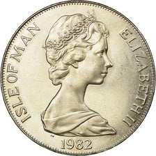 Coin, Isle of Man, Elizabeth II, Crown, 1982, Pobjoy Mint, EF(40-45), Silver