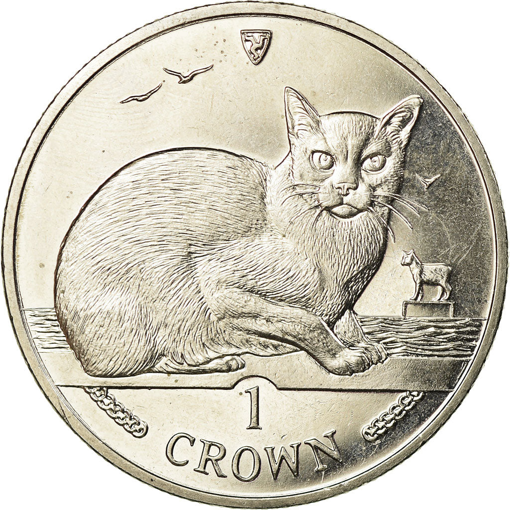 Coin, Isle of Man, Elizabeth II, Crown, 1996, Pobjoy Mint, AU(55-58)