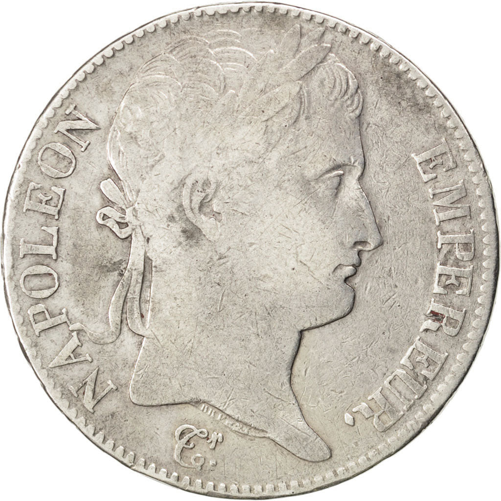 FRANCE, Napoléon I, 5 Francs, 1815, Limoges, KM #704.4, AU(50-53), Silver, G...
