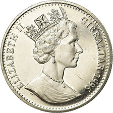 Monnaie, Gibraltar, Elizabeth II, Crown, 1996, SUP, Copper-nickel, KM:477