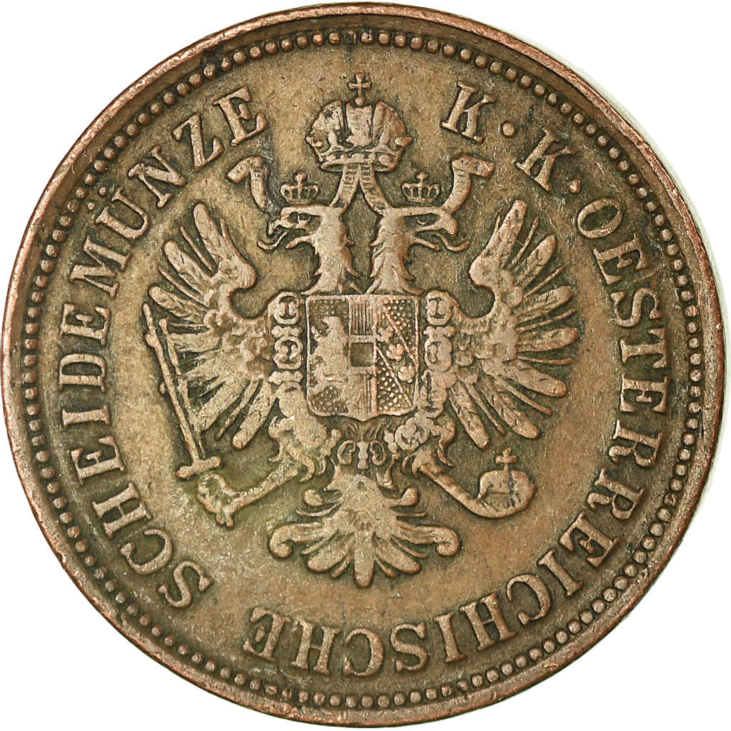 Monnaie, Autriche, Franz Joseph I, 4 Kreuzer, 1861, TTB, Cuivre, KM:2194