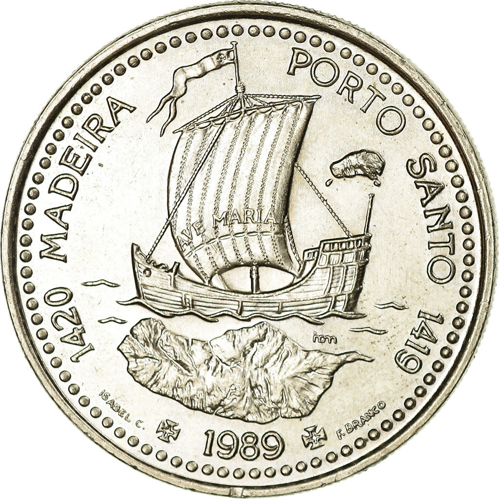 Coin, Portugal, 100 Escudos, 1989, AU(55-58), Copper-nickel, KM:647