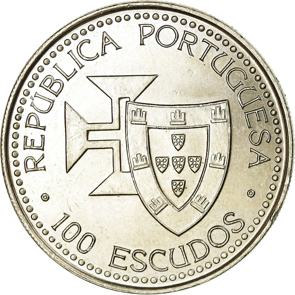Coin, Portugal, 100 Escudos, 1989, AU(55-58), Copper-nickel, KM:647