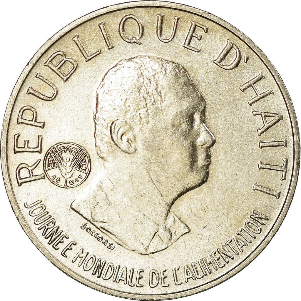 Coin, Haiti, 20 Centimes, 1981, AU(55-58), Copper-nickel, KM:147