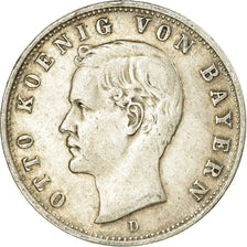 Coin, German States, BAVARIA, Otto, 2 Mark, 1905, Munich, EF(40-45), Silver