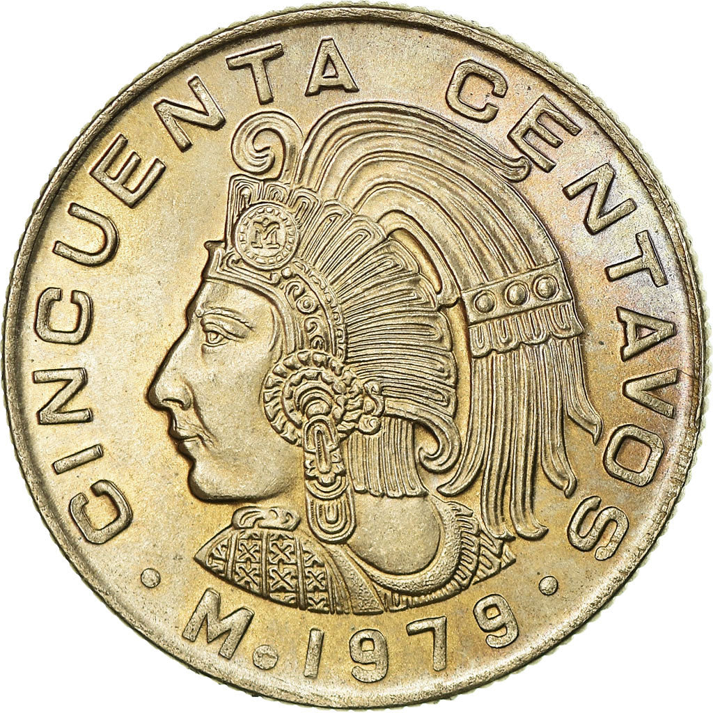 Coin, Mexico, 50 Centavos, 1979, Mexico City, MS(63), Copper-nickel, KM:452