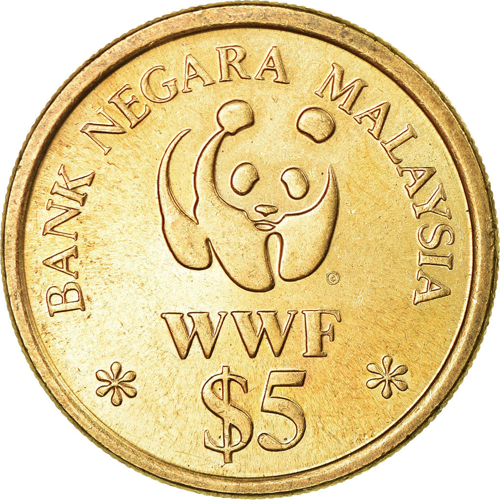 Monnaie, Malaysie, 5 Ringgit, 1992, SUP+, Laiton, KM:61