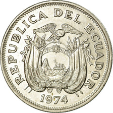 Coin, Ecuador, Sucre, Un, 1974, AU(55-58), Nickel Clad Steel, KM:83