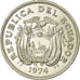 Coin, Ecuador, Sucre, Un, 1974, AU(55-58), Nickel Clad Steel, KM:83