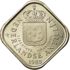 Moneta, Antyle Holenderskie, Juliana, 5 Cents, 1985, MS(63), Miedź-Nikiel