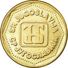 Moeda, Jugoslávia, 100 Dinara, 1993, MS(63), Latão, KM:159