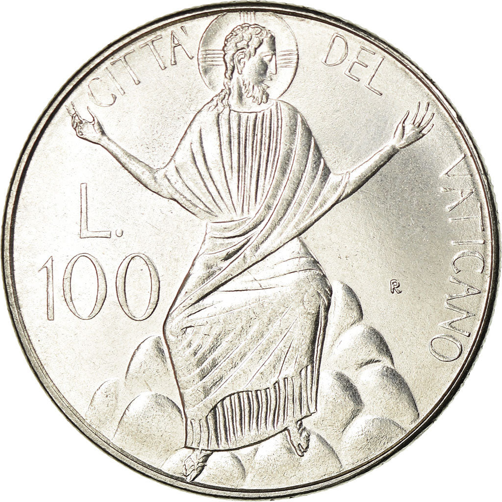 Moneda, CIUDAD DEL VATICANO, John Paul II, 100 Lire, 1986, Roma, SC, Acero
