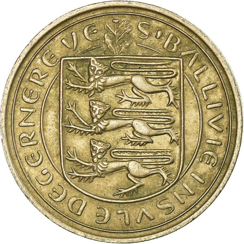 Coin, Guernsey, Elizabeth II, 10 New Pence, 1970, Heaton, EF(40-45)