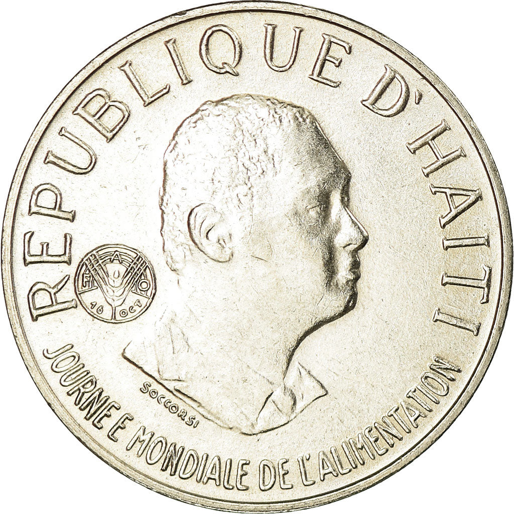 Coin, Haiti, 20 Centimes, 1981, AU(55-58), Copper-nickel, KM:147