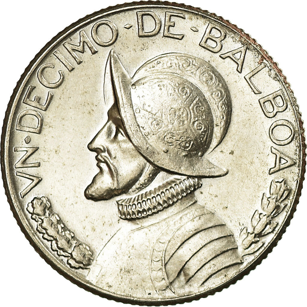 Coin, Panama, 10 Centesimos, 1975, Franklin Mint, EF(40-45), Copper-Nickel Clad