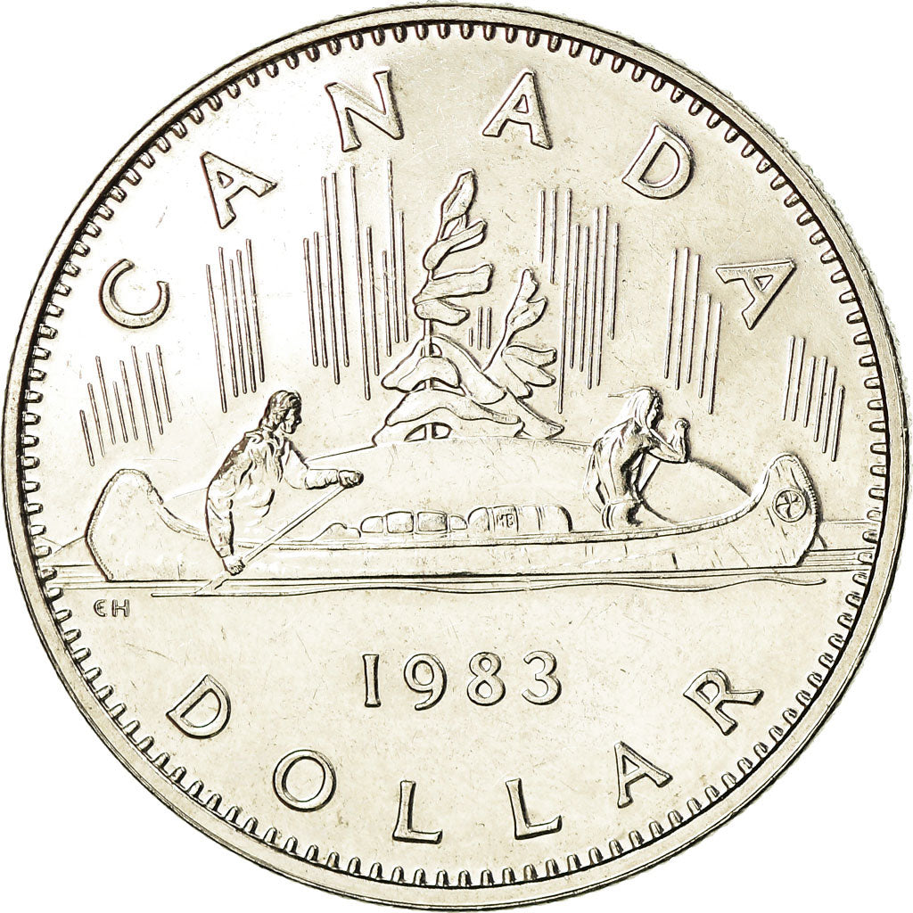 Coin, Canada, Elizabeth II, Dollar, 1983, Royal Canadian Mint, Ottawa