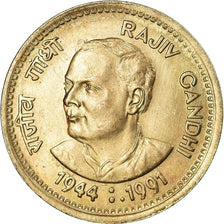 Coin, INDIA-REPUBLIC, Rupee, 1991, AU(55-58), Copper-nickel, KM:89