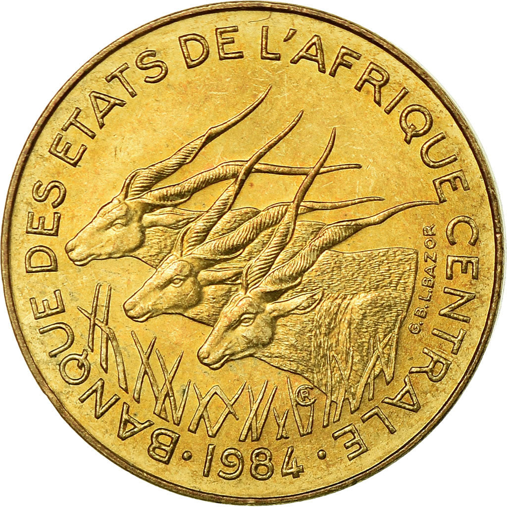 Coin, Central African States, 10 Francs, 1984, Paris, AU(55-58)