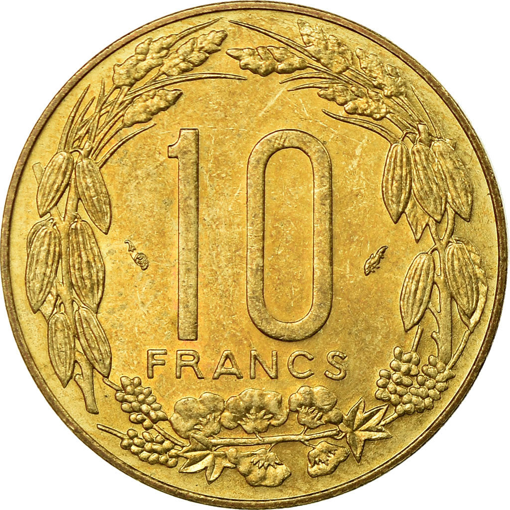 Coin, Central African States, 10 Francs, 1984, Paris, AU(55-58)